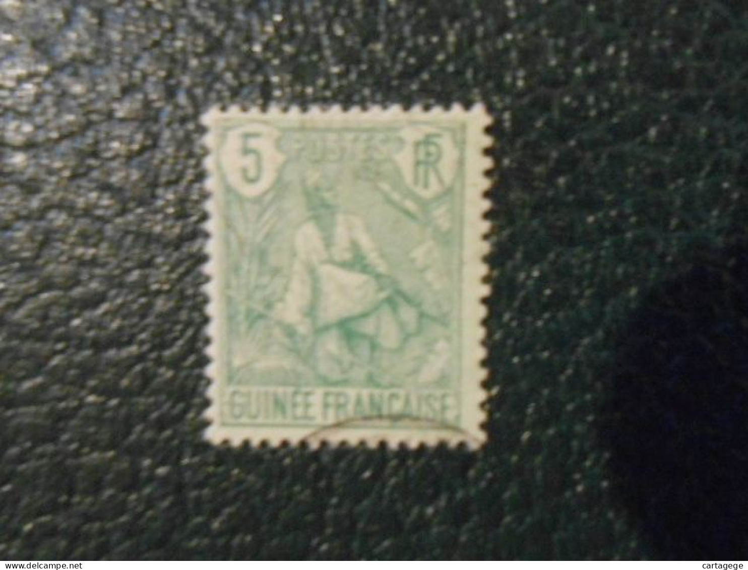 GUINEE  YT 21 BERGER PULAS 5c. Vert S.vert - Used Stamps