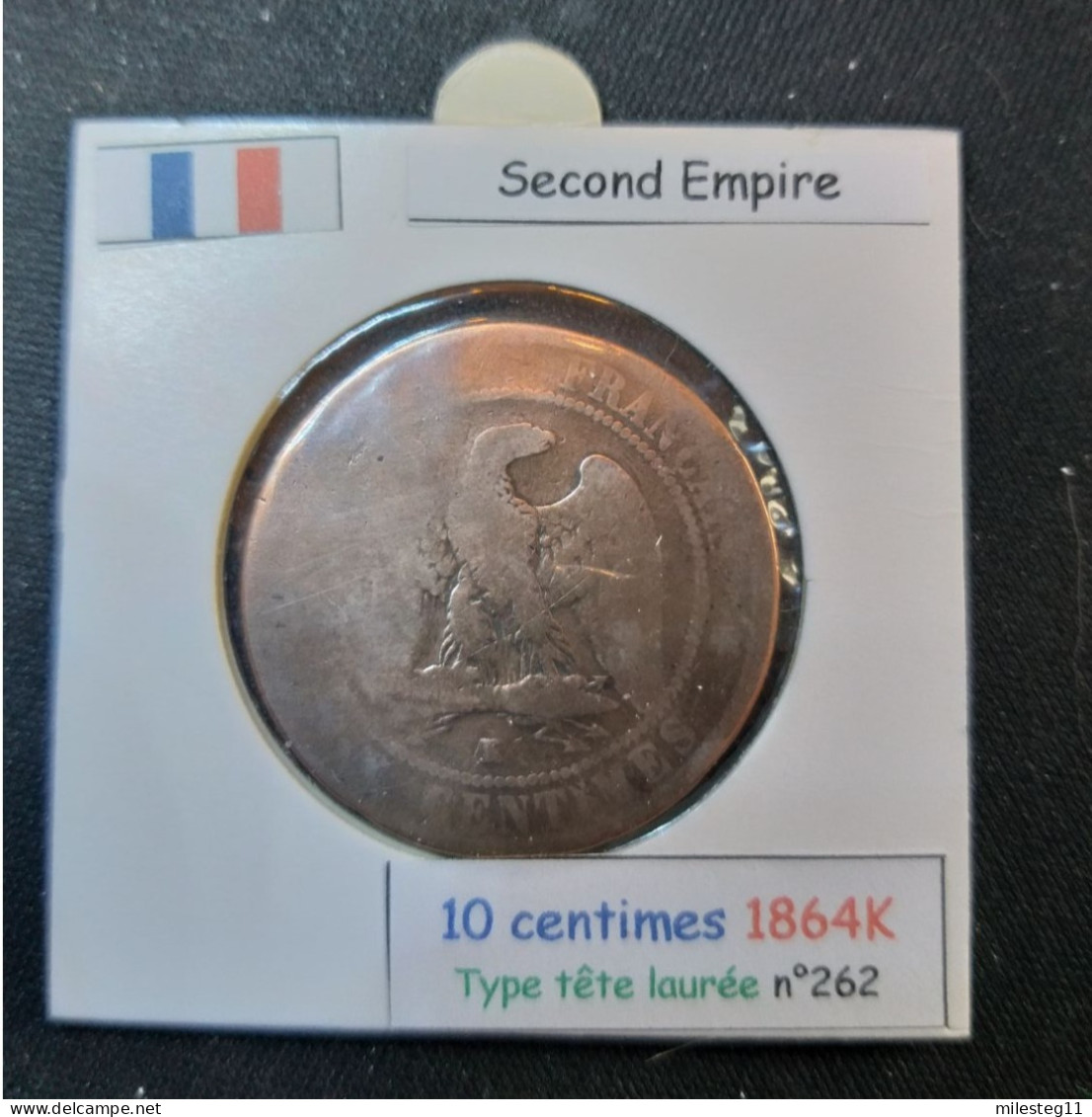 France 1864K 10 Centimes Type Napoléon III Tête Laurée (réf Gadoury N°253) - 10 Centimes