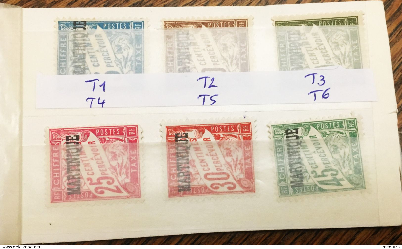 Martinique TAXE (en NEUF * Ou **) : Les 36 Timbres De T1 à T36 Inclus (voir Description) - Timbres-taxe