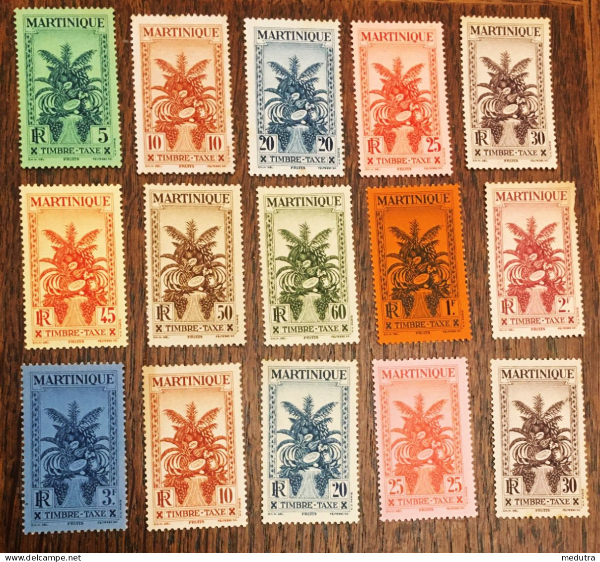 Martinique TAXE (en NEUF * Ou **) : Les 36 Timbres De T1 à T36 Inclus (voir Description) - Timbres-taxe