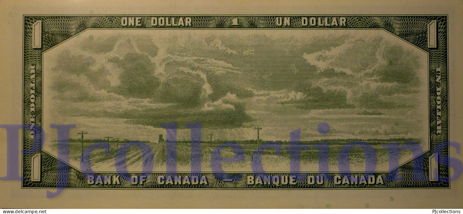 CANADA 1 DOLLAR 1954 PICK 75b AUNC - Canada