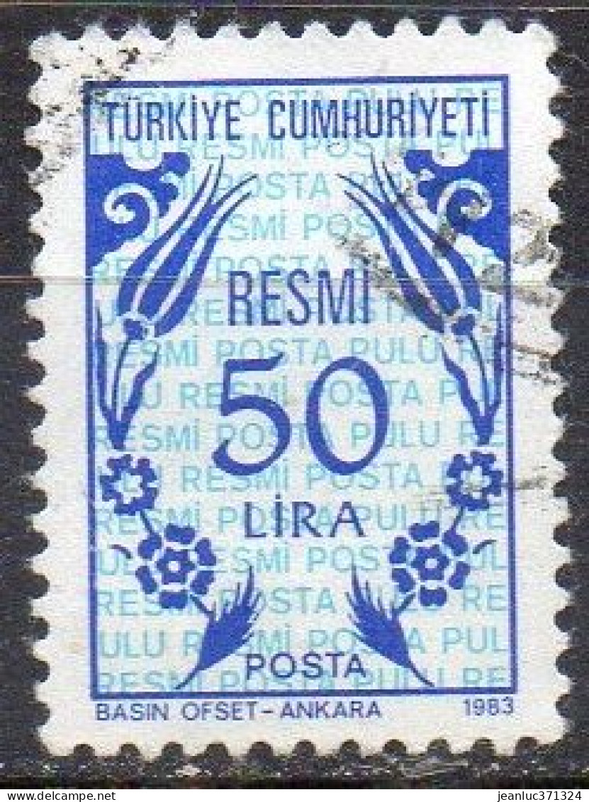 TURQUIE N° Serv 167 O Y&T 1983 Motifs Stylisés - Francobolli Di Servizio