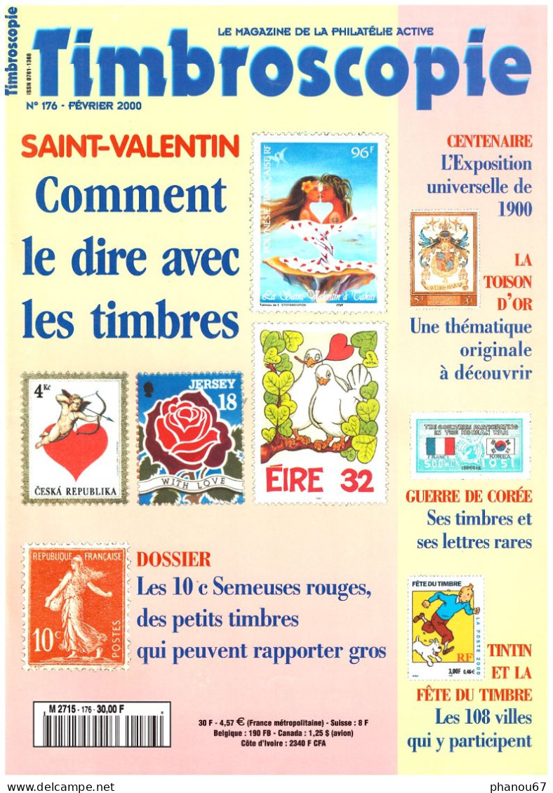 TIMBROSCOPIE N° 176 Février 2000 Magazine Philatelie Revue Timbres - Francesi (dal 1941))