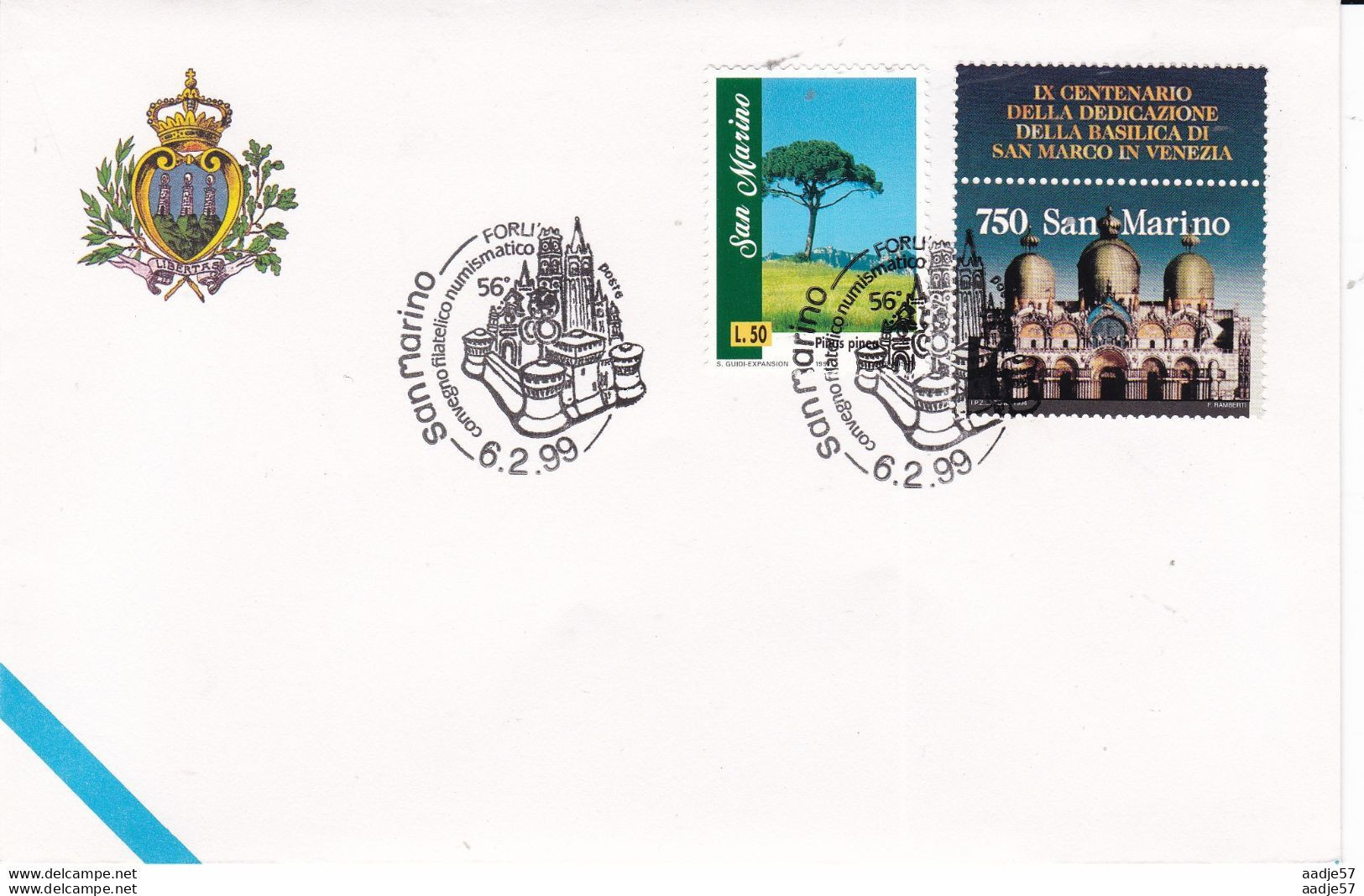 San Marino. FORLI 1999 Spec Canc 06-02-1999 - Abbeys & Monasteries