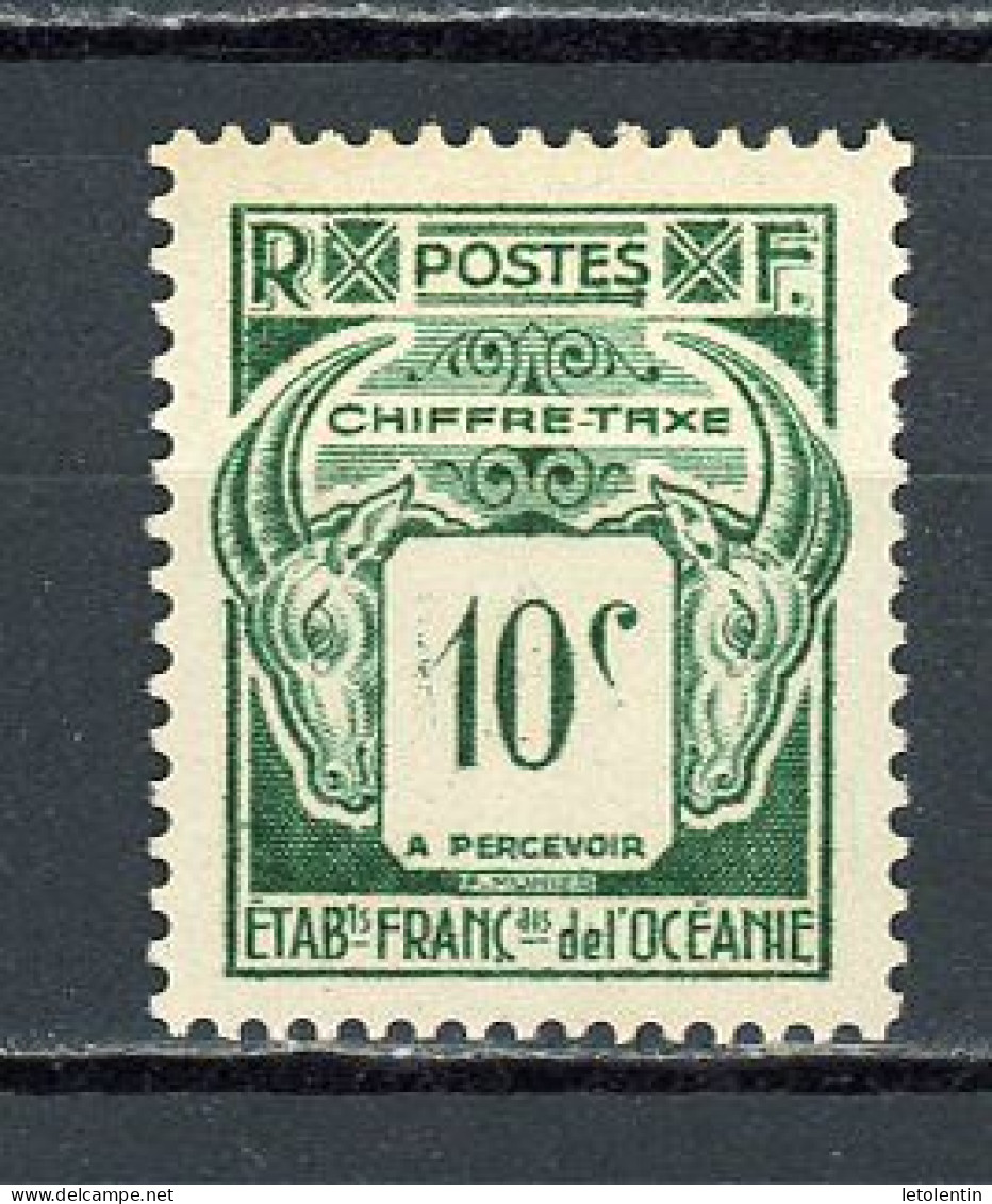 ETABLISSEMENT FRANÇAIS D'OCEANIE : T. TAXE N° Yvert 18** - Timbres-taxe