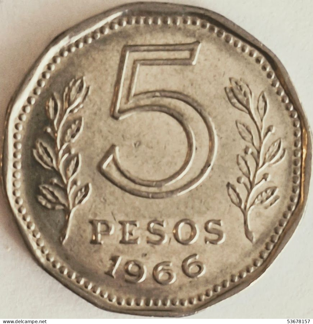 Argentina - 5 Pesos 1966, KM# 59 (#2747) - Argentine
