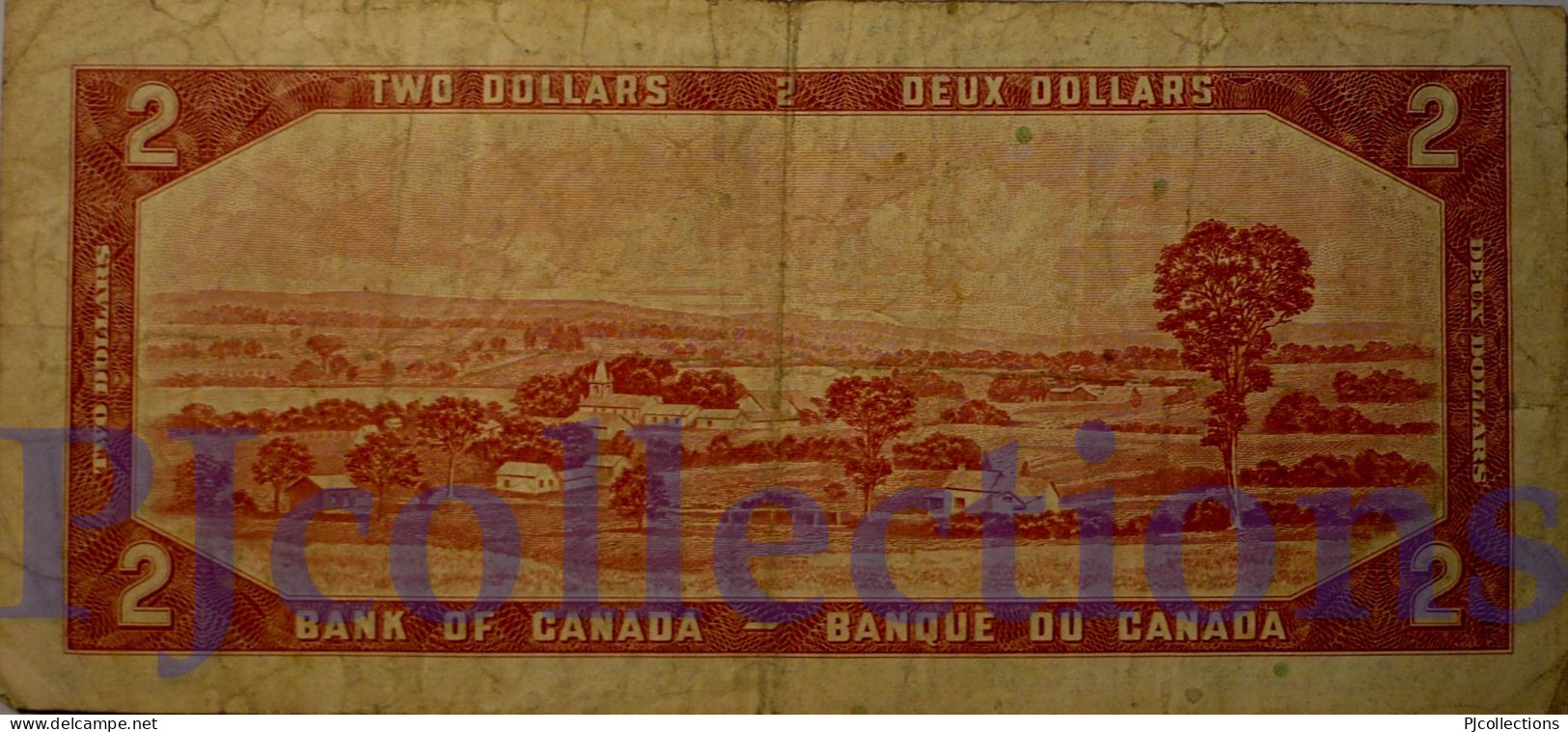 CANADA 2 DOLLARS 1954 PICK 76d F/VF - Canada