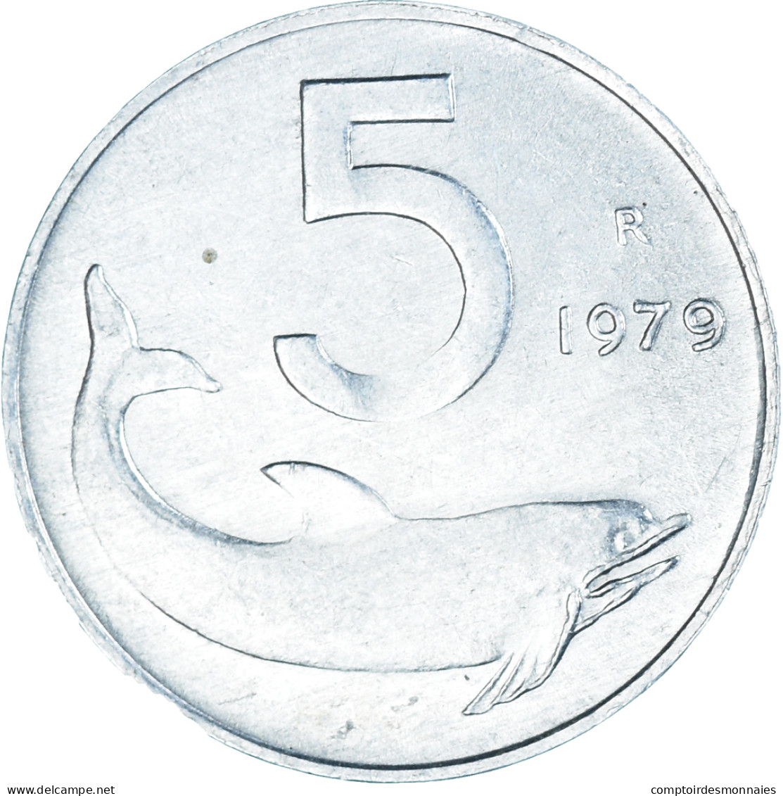 Monnaie, Italie, 5 Lire, 1979, Rome, TTB, Aluminium, KM:92 - 5 Lire