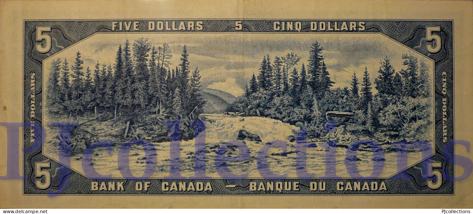 CANADA 5 DOLLARS 1954 PICK 77b AXF - Canada