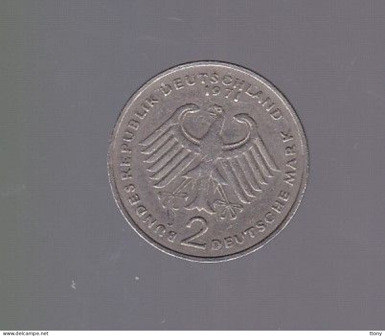 4 Pièces  2 Mark  F  . D  . J   1988  - 1974 - 1971 -1982   Bundes  Répuplik  Deutschland - 2 Pfennig