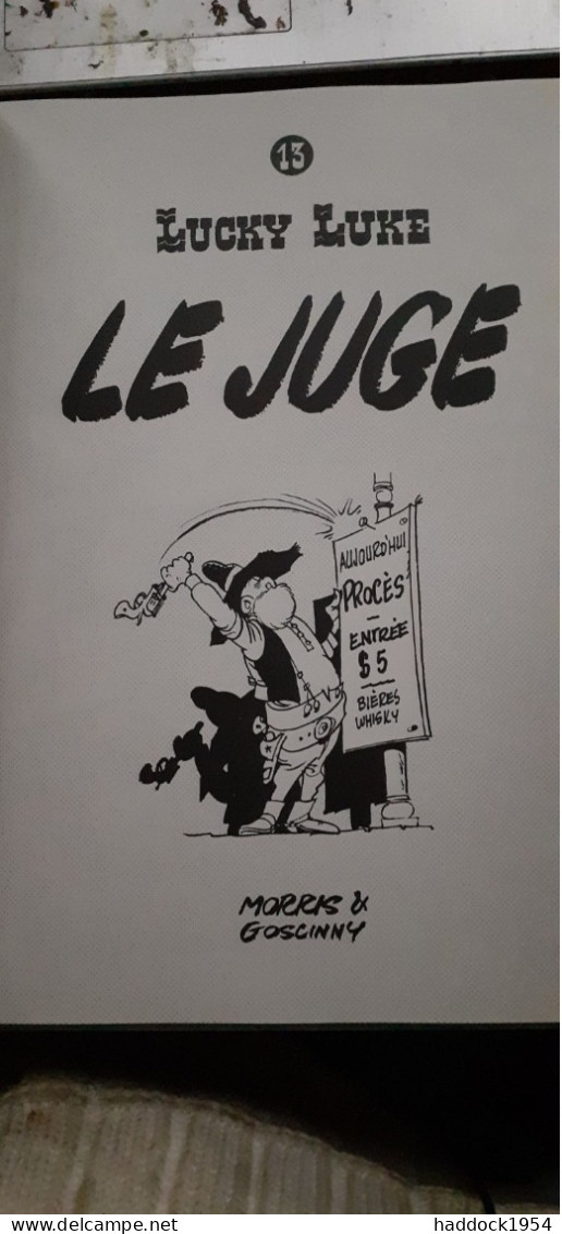 Le Juge Lucky Luke MORRIS GOSCINNY éditions Black Et White 2021 - Erstausgaben