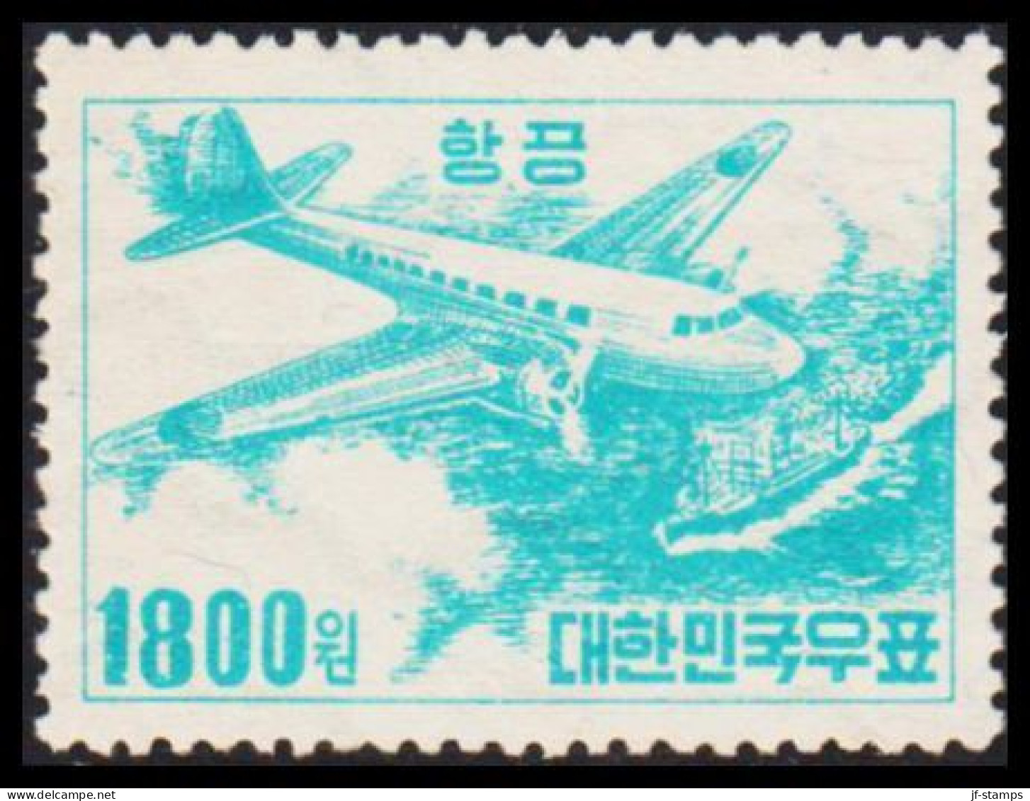 1952. KOREA. AIR MAIL 1800 W. Never Hinged. (Michel 155) - JF538967 - Corée Du Sud