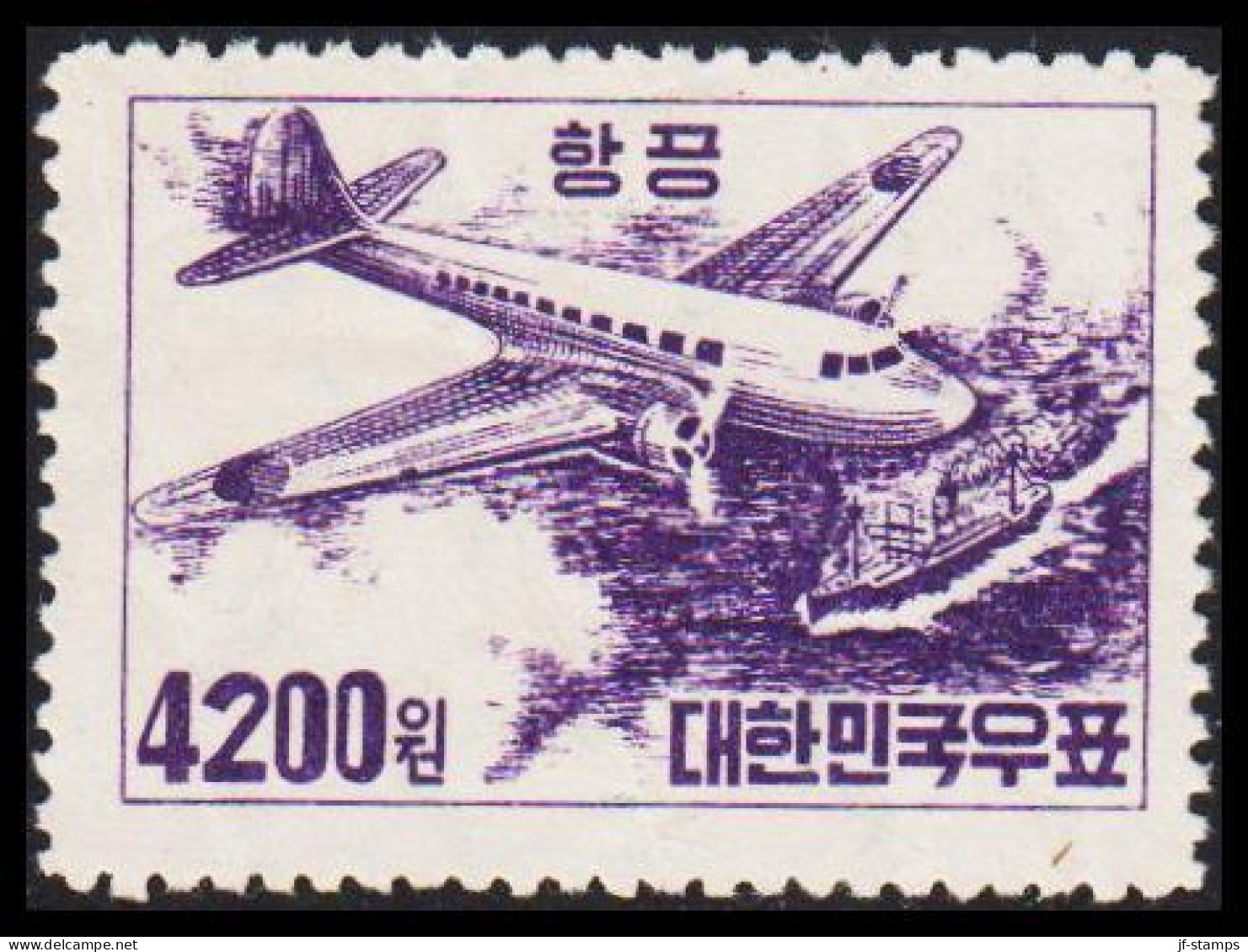 1952. KOREA. AIR MAIL 4200 W. Never Hinged. (Michel 156) - JF538968 - Corée Du Sud