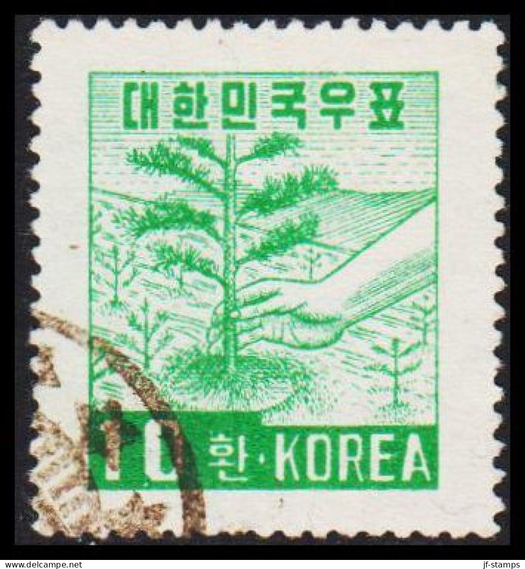 1953. KOREA. Tree Planting 10 H.  (Michel 158) - JF538969 - Corée Du Sud