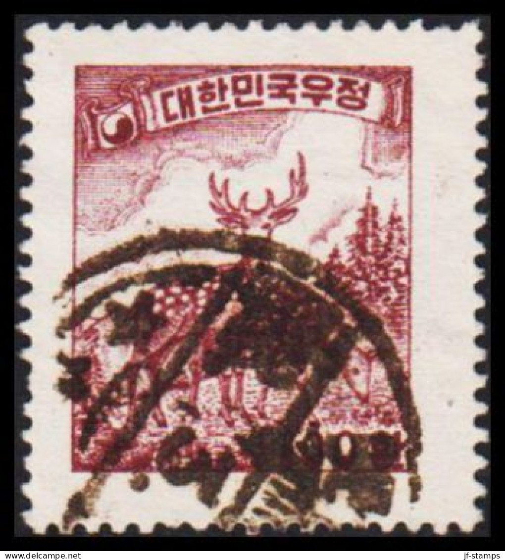 1954. KOREA. Wild (Cervus Nippon) 100 H.  (Michel 170) - JF538971 - Corée Du Sud