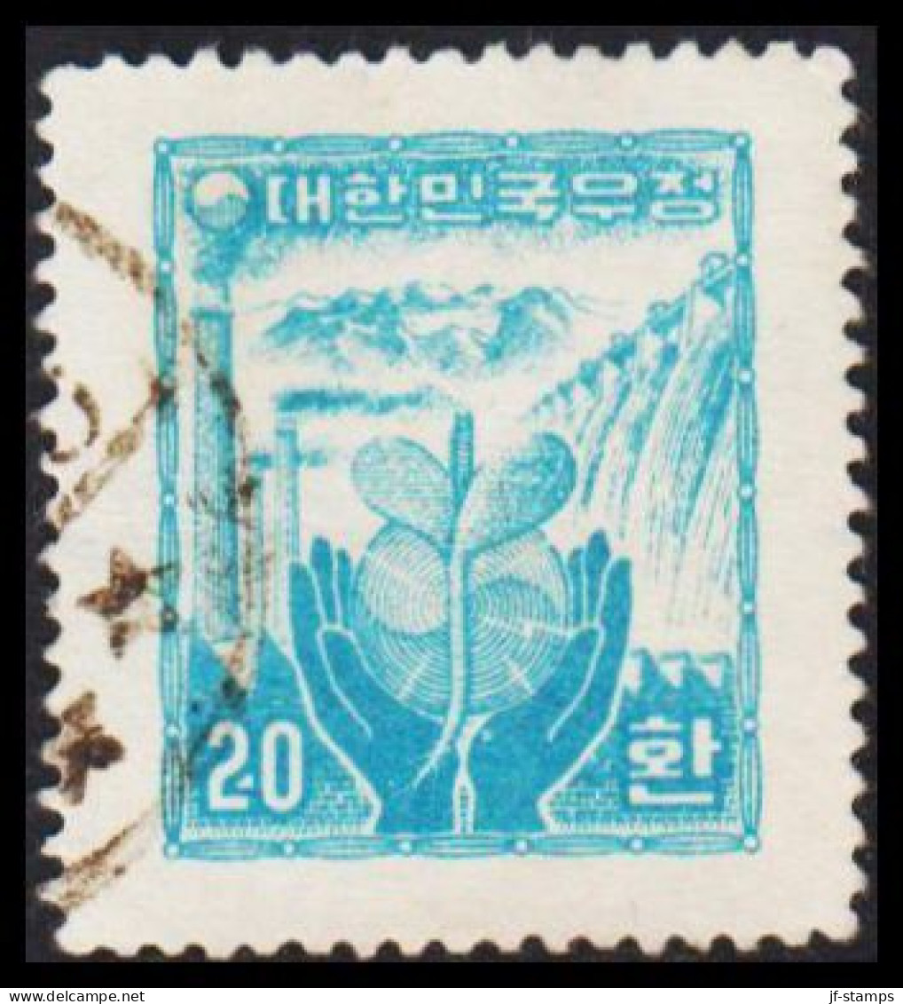 1956. KOREA SOUTH.  20 H.  (Michel 213x) - JF538975 - Corée Du Sud