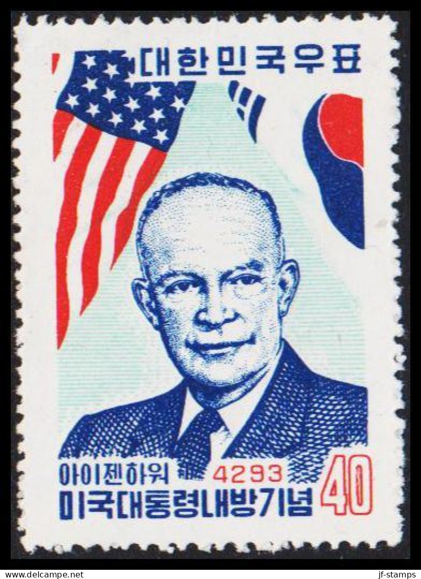 1960. COREE SOUTH. 40 H. Eisenhower Visit In Corea. Never Hinged. (Michel 303) - JF538977 - Corée Du Sud