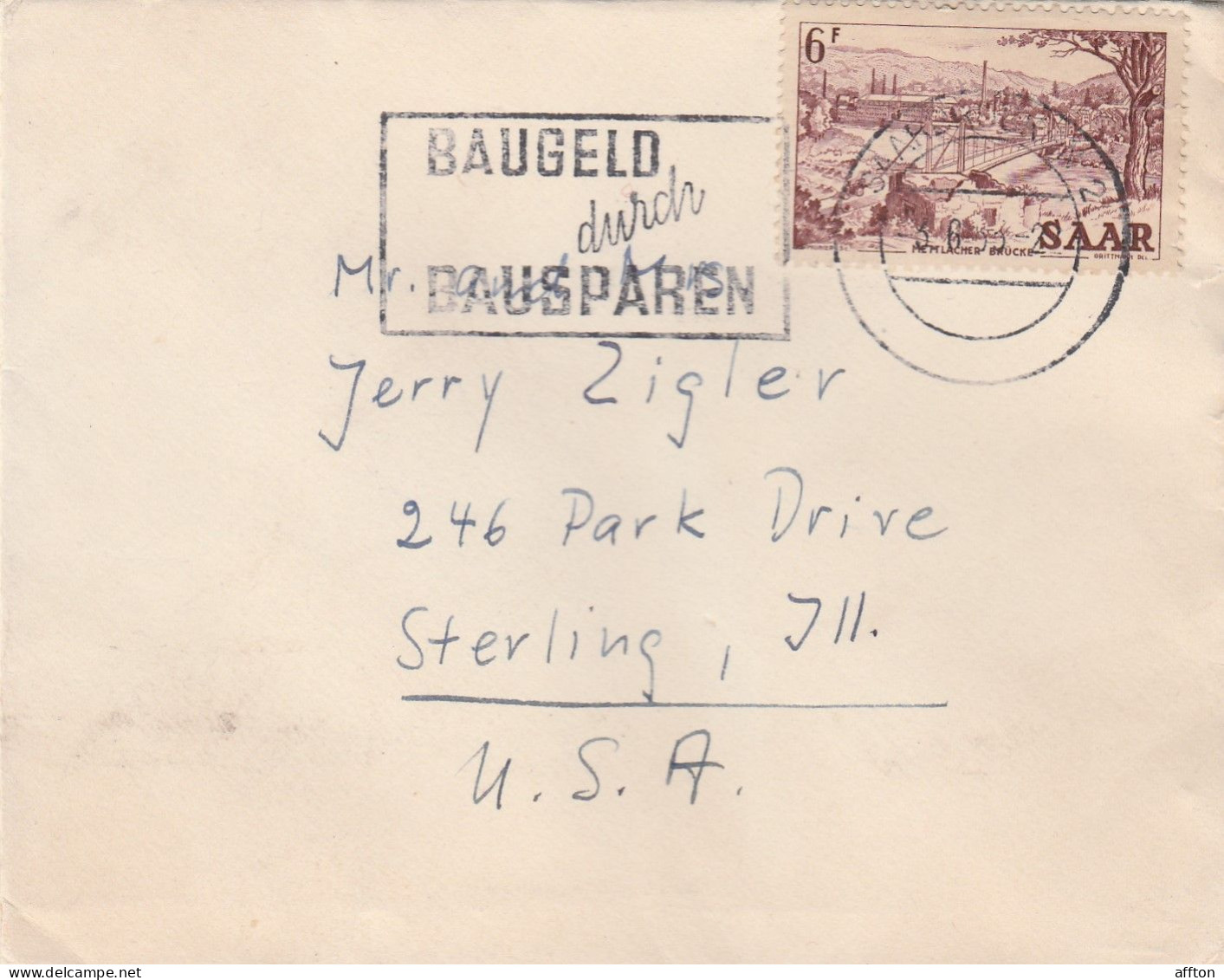 Saar Old Cover Mailed - Covers & Documents