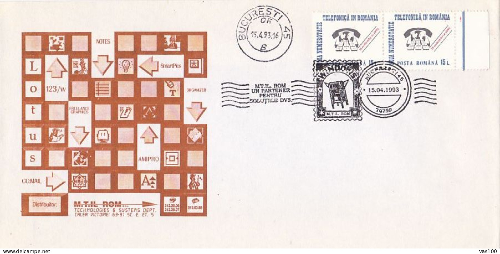 SCIENCE, COMPUTERS, IT COMPANY ADVERTISING, SPECIAL COVER, 1993, ROMANIA - Computers