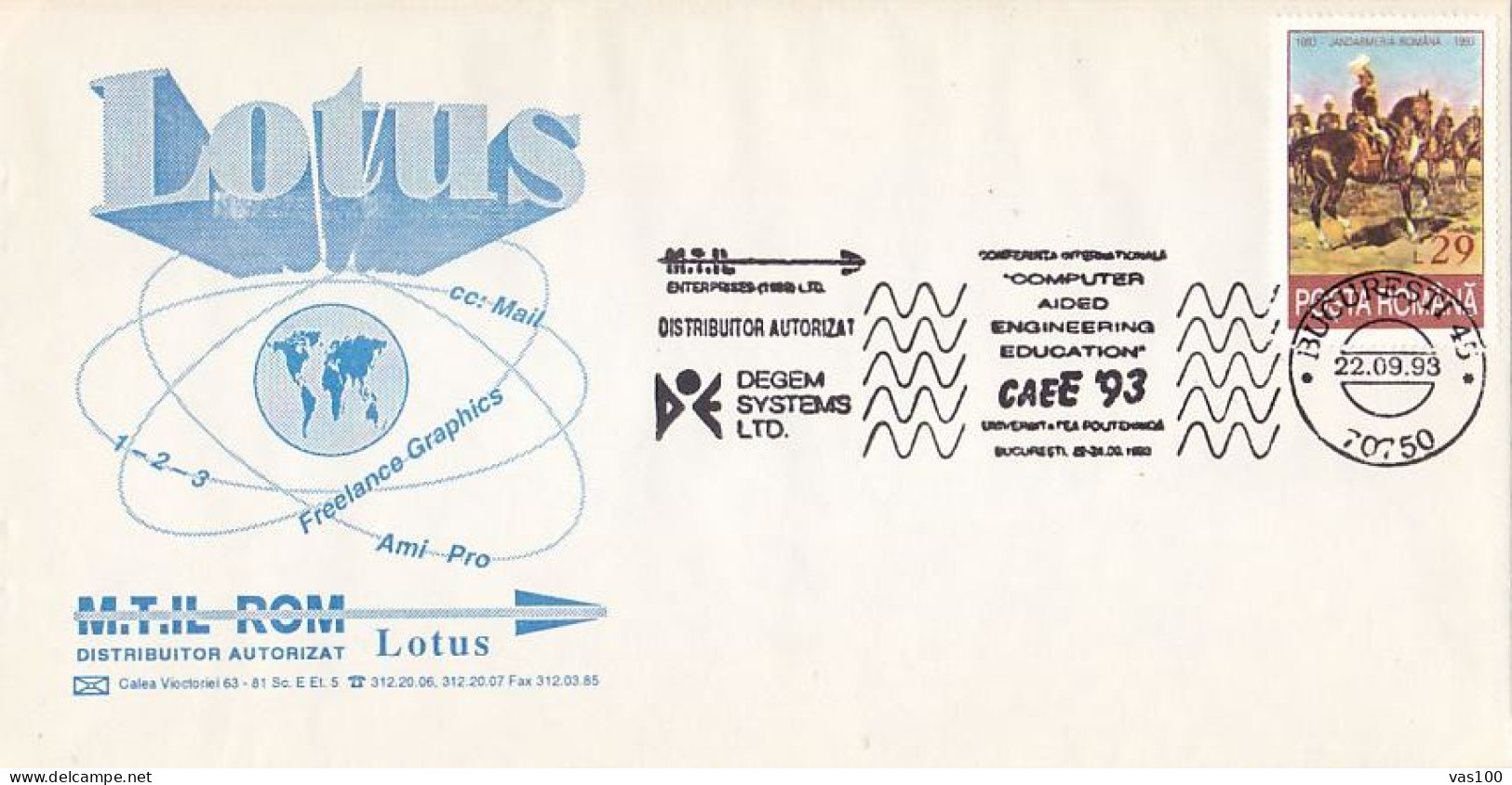 SCIENCE, COMPUTERS, IT COMPANY ADVERTISING, SPECIAL COVER, 1993, ROMANIA - Computers