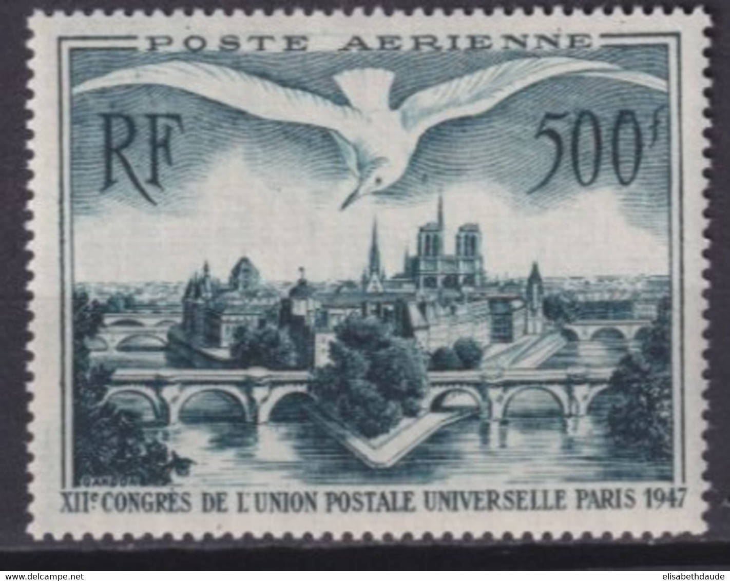 1947 - UPU - POSTE AERIENNE - YVERT N° 20 ** MNH - COTE = 60 EUR. - 1927-1959 Postfris