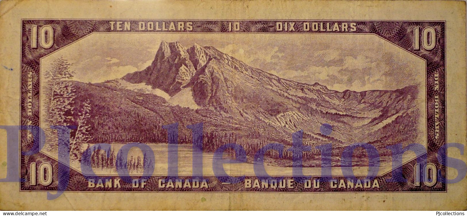 CANADA 10 DOLLARS 1954 PICK 79b VF - Canada