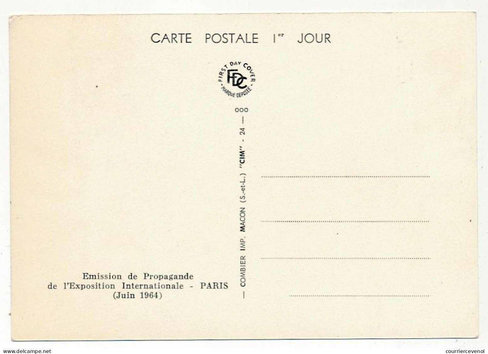 REUNION - Carte Maximum - 12F Philatec Paris - Premier Jour - St Denis (Réunion) 8/2/1964 - Lettres & Documents