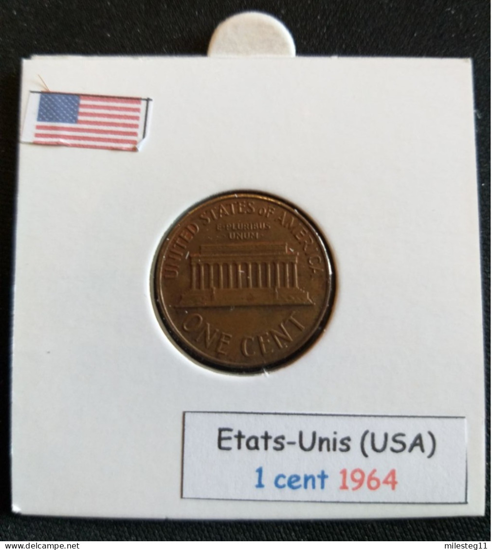 Etats-Unis 1 Cent 1964 - 1959-…: Lincoln, Memorial Reverse