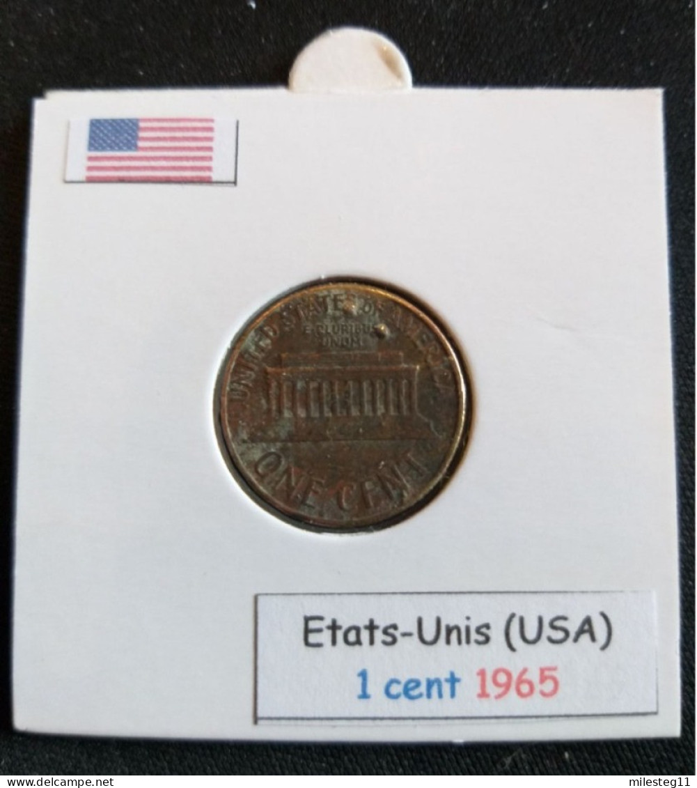 Etats-Unis 1 Cent 1965 - 1959-…: Lincoln, Memorial Reverse