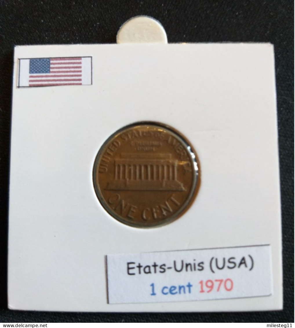 Etats-Unis 1 Cent 1970 - 1959-…: Lincoln, Memorial Reverse