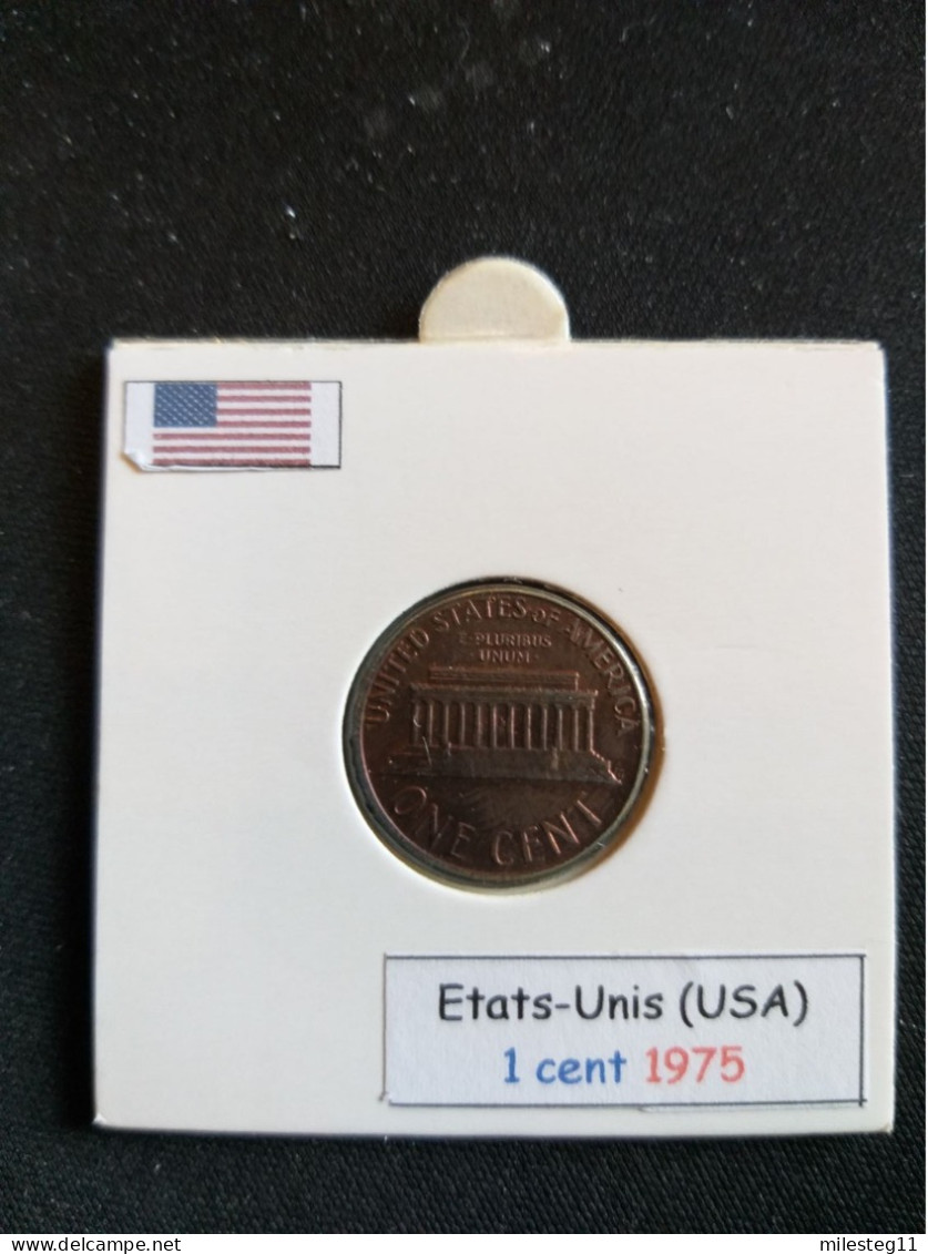 Etats-Unis 1 Cent 1975 - 1959-…: Lincoln, Memorial Reverse