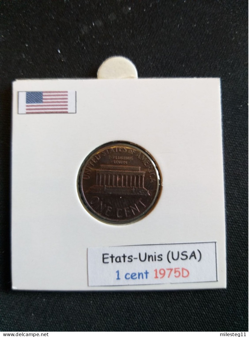 Etats-Unis 1 Cent 1975D - 1959-…: Lincoln, Memorial Reverse