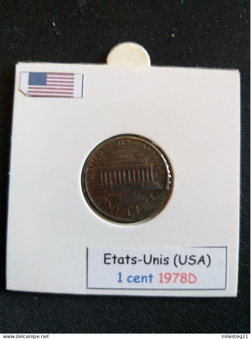 Etats-Unis 1 Cent 1978D - 1959-…: Lincoln, Memorial Reverse