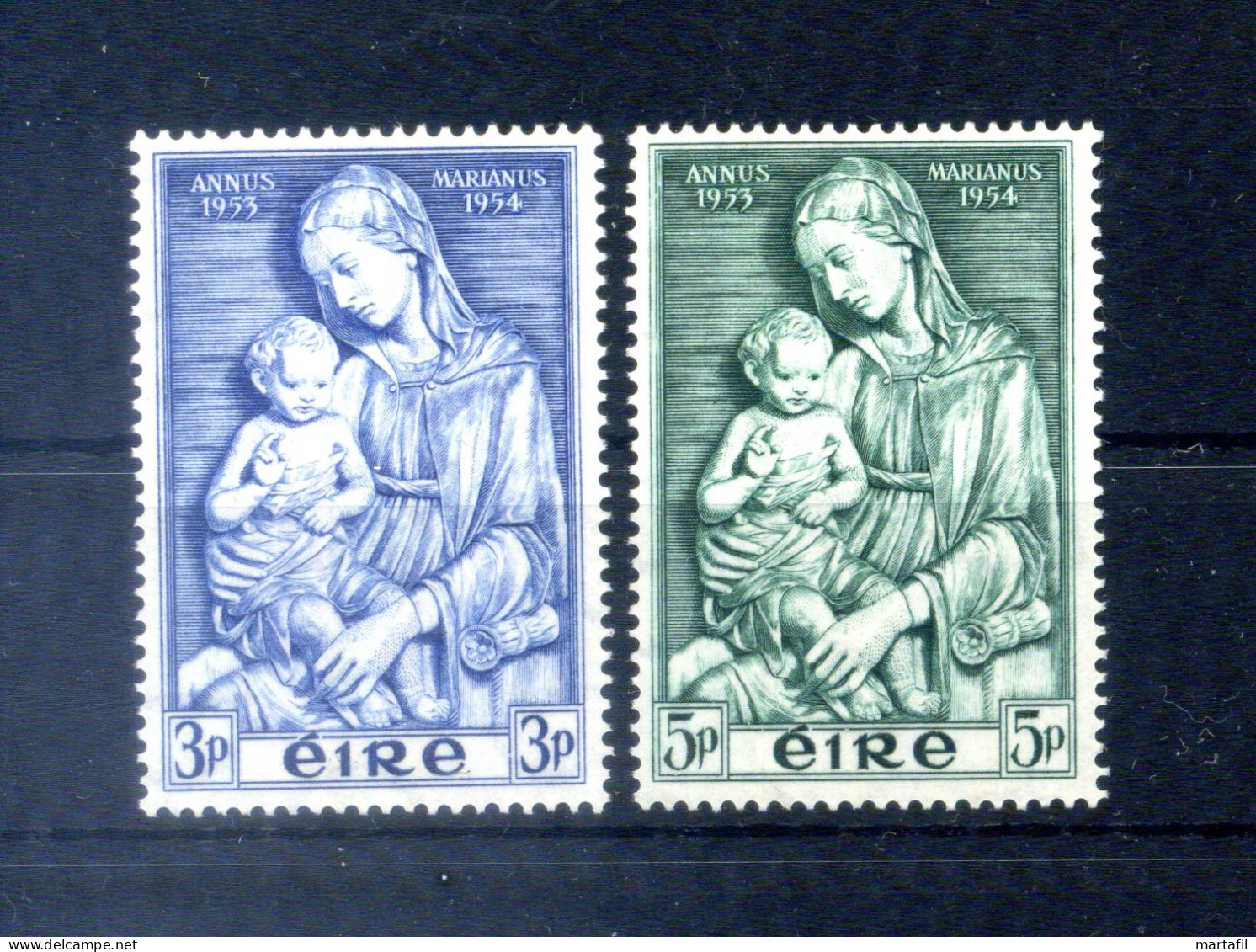 1954 IRLANDA SET MNH ** Anno Mariano 122/123 - Nuevos