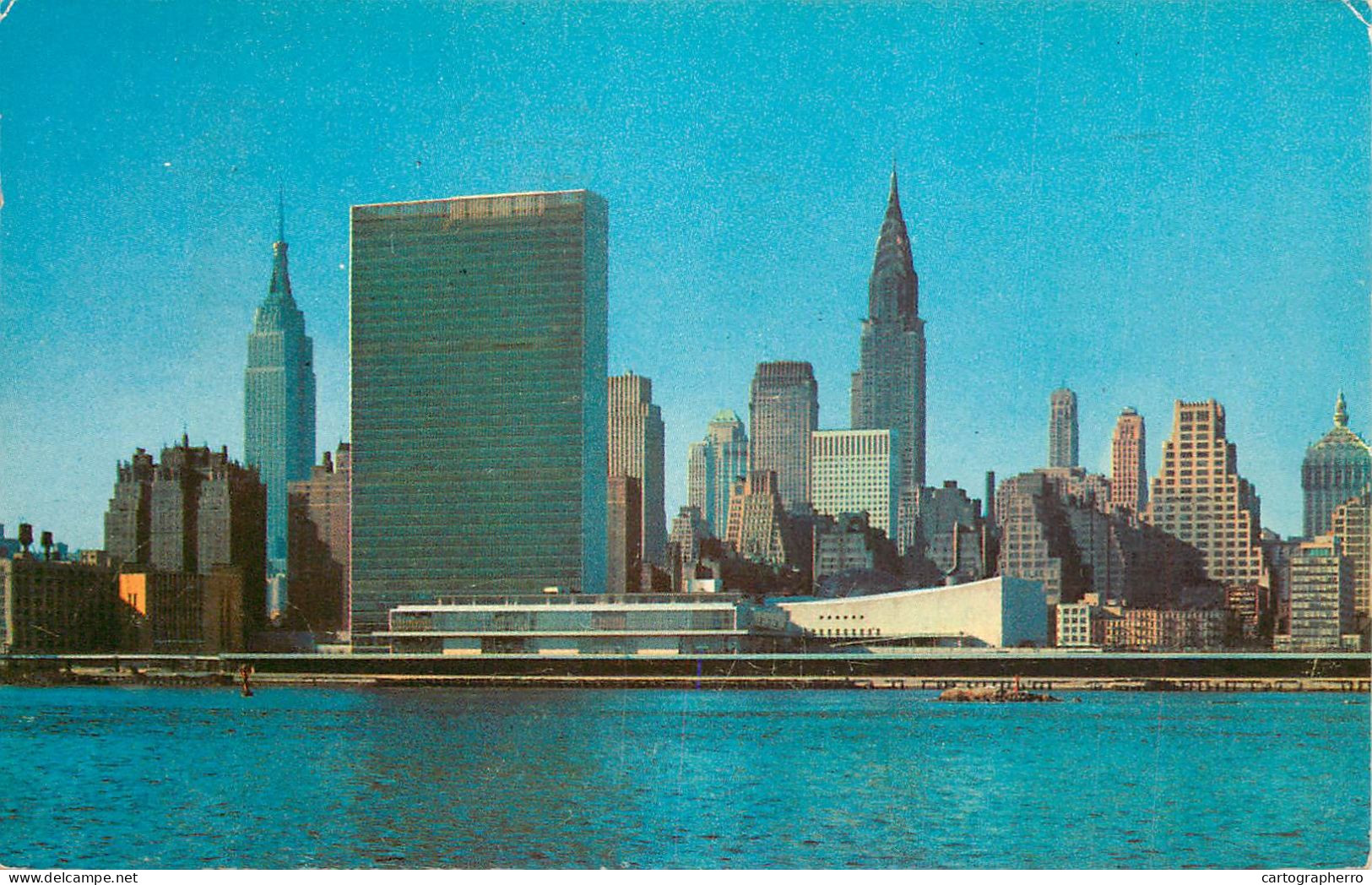 United States NY New York Manhattan From Across The East River 1956 - Manhattan