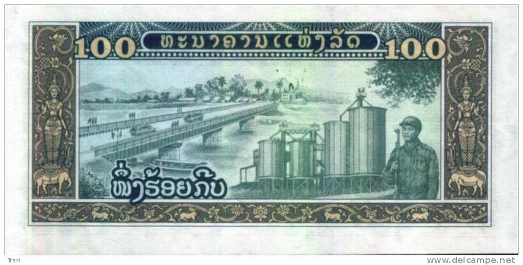 BANCONOTA DEL LAOS - 100 KIP - Laos