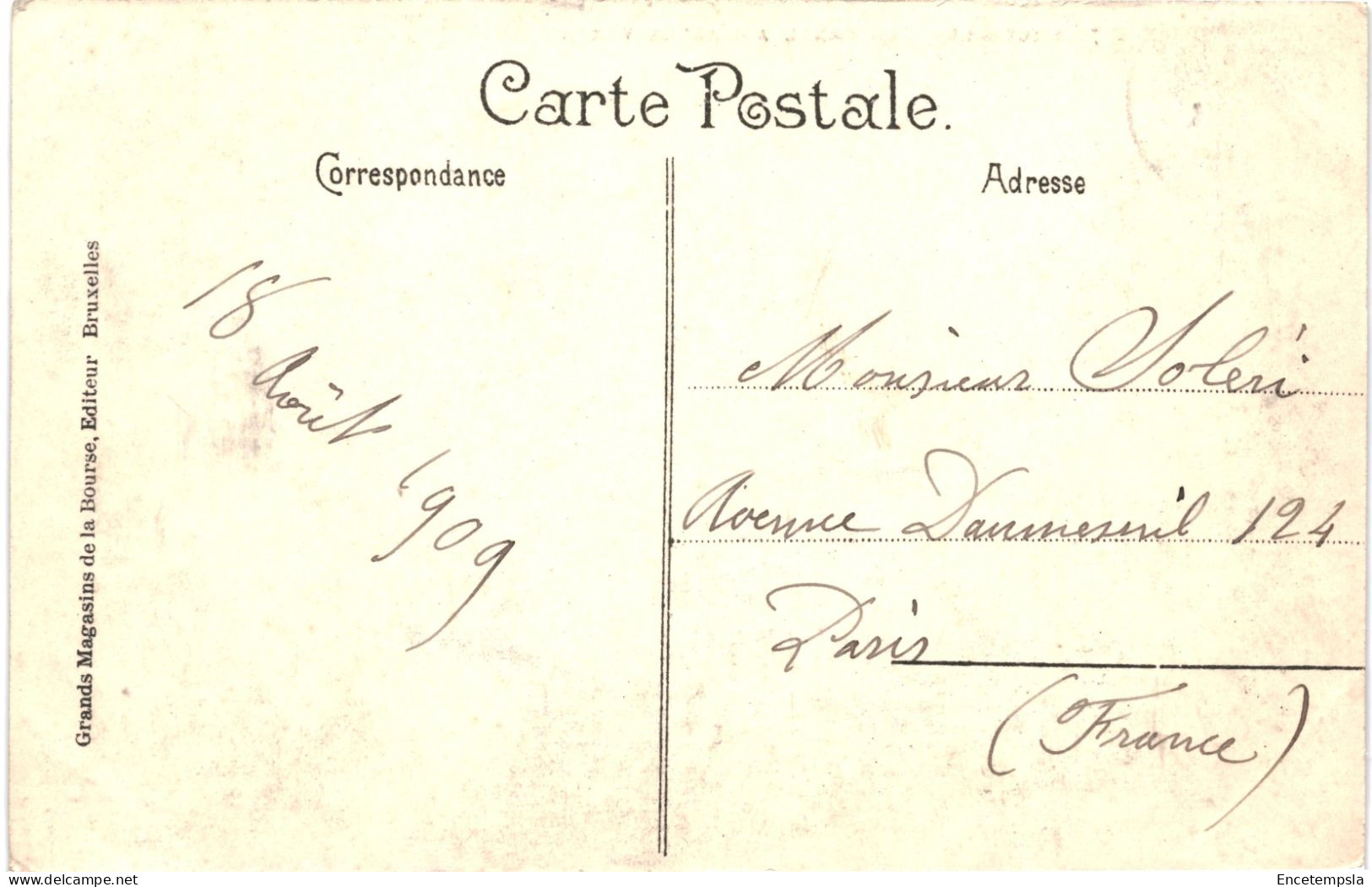 CPA  Carte Postale Belgique Bruxelles Le Canal à L'allée Verte 1909 VM74834ok - Navigazione