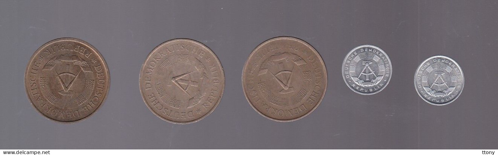 11 Pièces   De Monnaie   DDR Différentes Années - Altri & Non Classificati