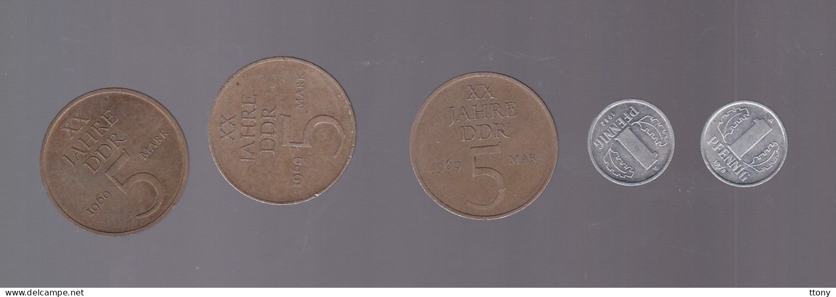 11 Pièces   De Monnaie   DDR Différentes Années - Autres & Non Classés