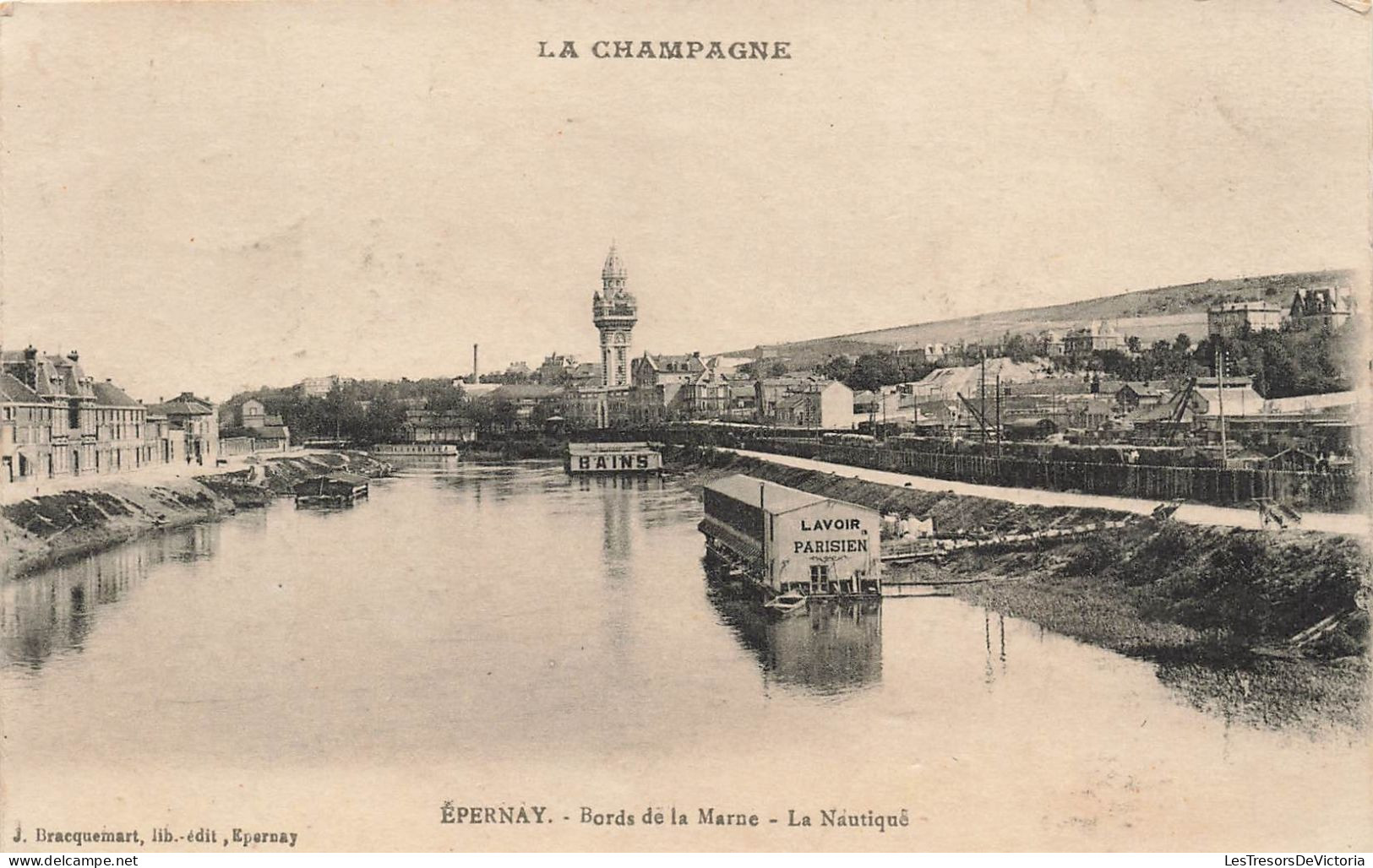 FRANCE - Epernay - Bords De La Marne - La Nautique - La Champagne - Carte Postale Ancienne - Epernay