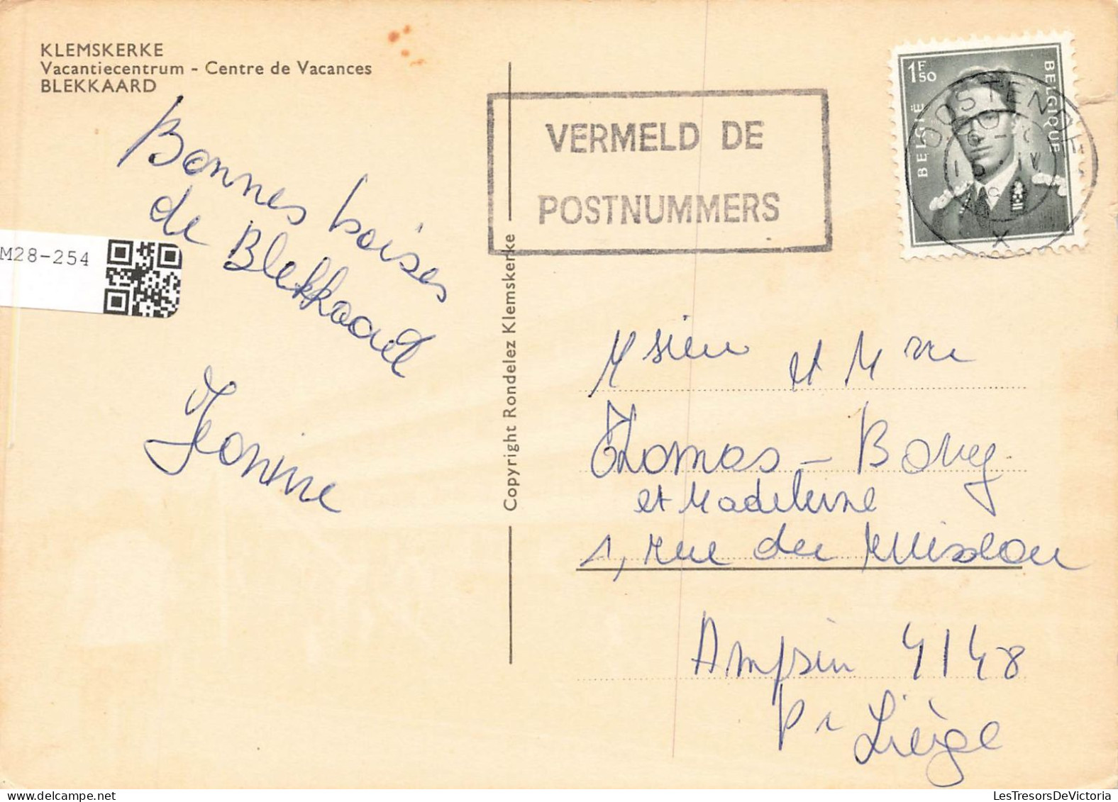 BELGIQUE - De Haan - Klemskerke - Centre De Vacances - Colorisé - Carte Postale - De Haan