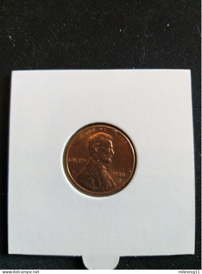 Etats-Unis 1 Cent 1988D - 1959-…: Lincoln, Memorial Reverse