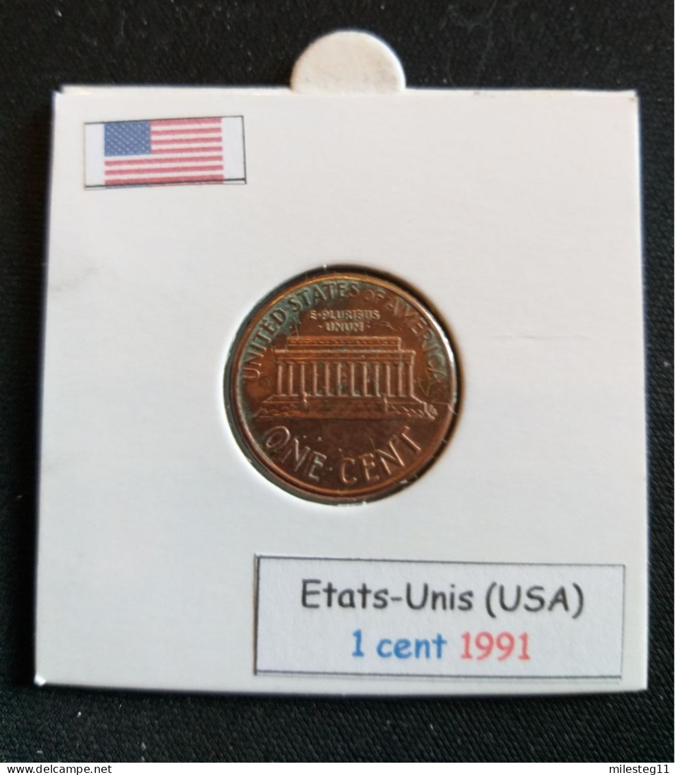 Etats-Unis 1 Cent 1991 - 1959-…: Lincoln, Memorial Reverse