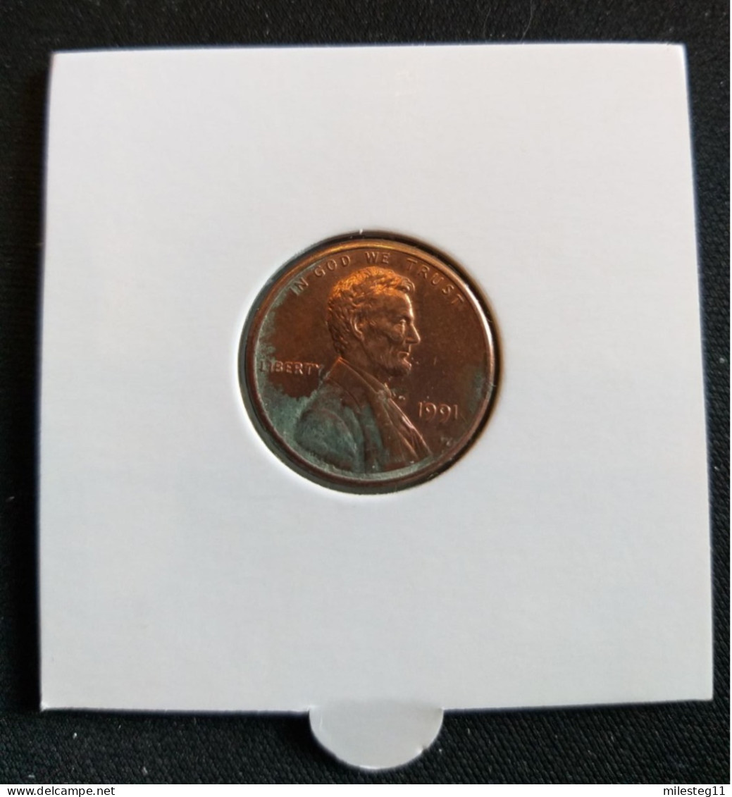 Etats-Unis 1 Cent 1991 - 1959-…: Lincoln, Memorial Reverse