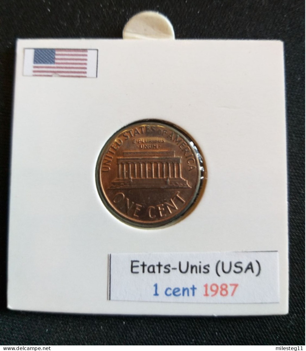 Etats-Unis 1 Cent 1987 - 1959-…: Lincoln, Memorial Reverse