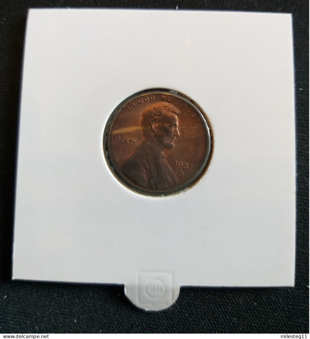 Etats-Unis 1 Cent 1987D - 1959-…: Lincoln, Memorial Reverse