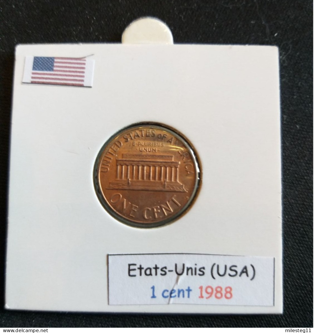 Etats-Unis 1 Cent 1988 - 1959-…: Lincoln, Memorial Reverse