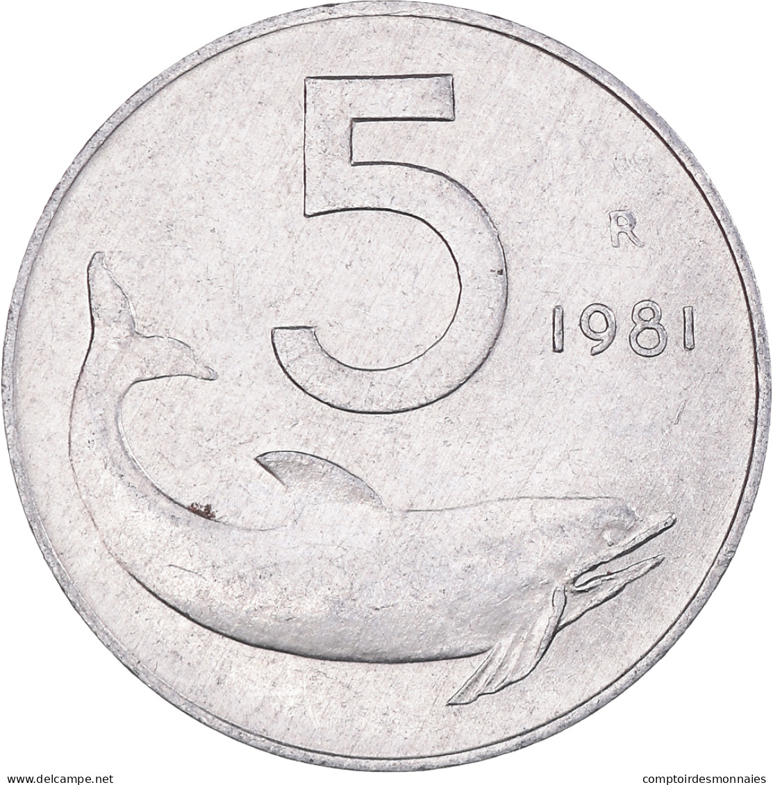 Monnaie, Italie, 5 Lire, 1981, Rome, TTB, Aluminium, KM:92 - 5 Lire