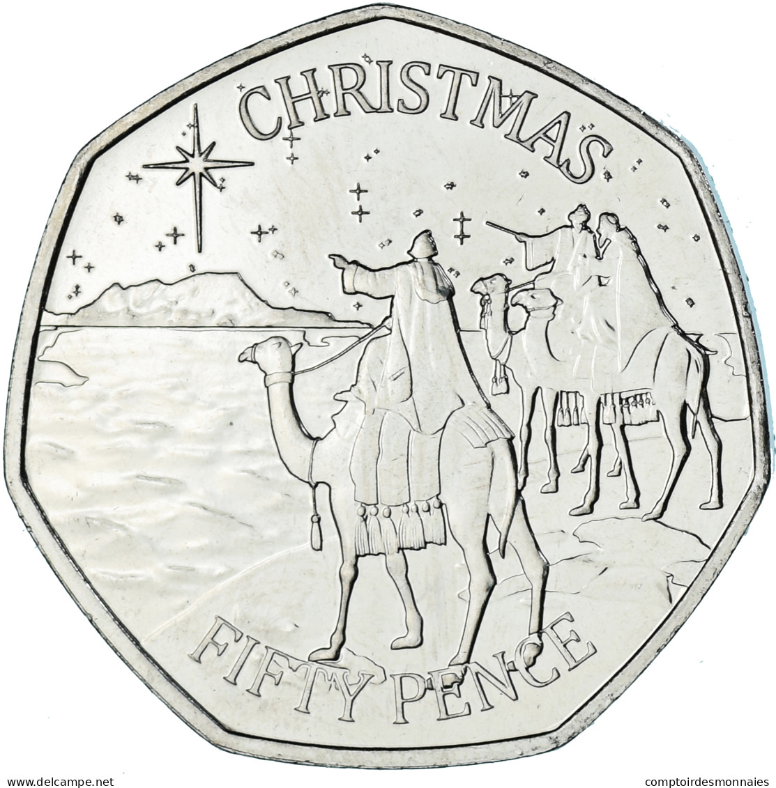 Monnaie, Gibraltar, 50 Pence, 2022, Christmas, SPL, Du Cupronickel - Gibraltar