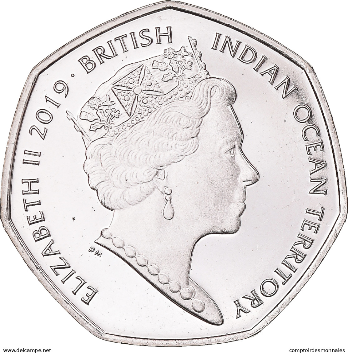 Monnaie, Territoire Britannique De L'océan Indien, 50 Pence, 2019, Tortues - - Colonias